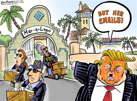 5 cartoons about Trump's rage over the Mar-a-Lago raid