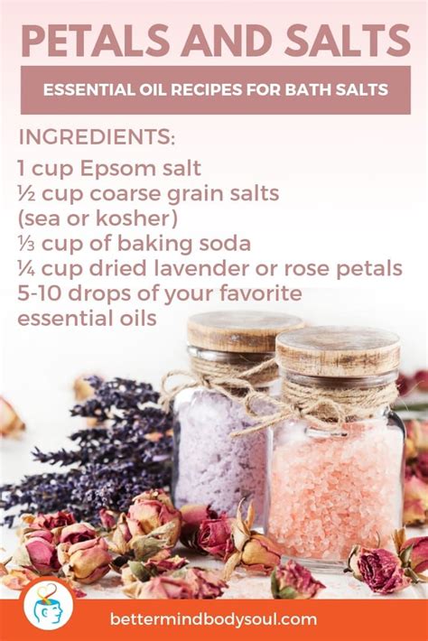 21 Essential Oil Recipes for Bath Salts | Diy bath salts with essential ...