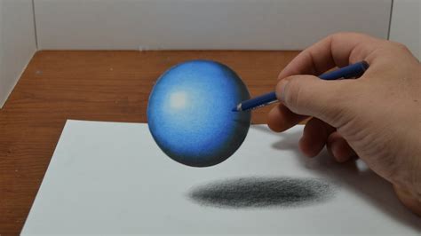 Drawing a Floating, Levitating Ball - Anamorphic Trick Art - YouTube