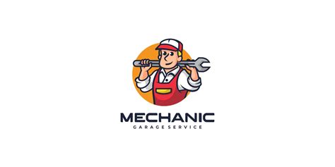 Mechanic Cartoon Character Logo #226730 - TemplateMonster