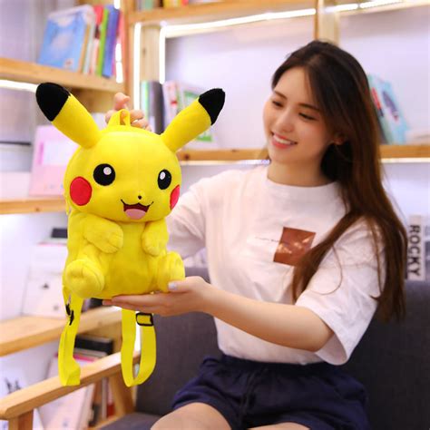 Cartoon Pokemon Pikachu Kawaii Plush Bag - KawaiiMerch.com