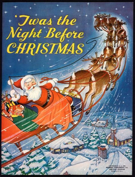 "'Twas the Night Before Christmas" #3421 Merrill 1938 by Milo Winter ...