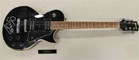 STING AUTOGRAPHED ELECTRIC GUITAR