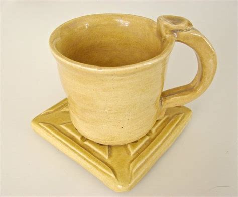 Tea Mug and Coaster Set by GreenLeafStudiosEtsy on Etsy, $18.99 Tea ...