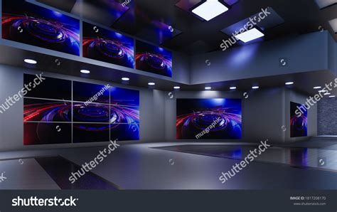 News Studio Backdrop Tv Shows On Stock Illustration 1817208170 ...