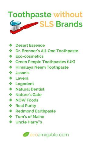 Sodium Lauryl Sulfate (SLS) free Toothpaste | Ecoamigable.com