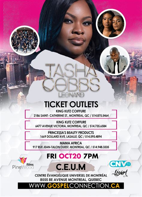 Tasha Cobbs LIVE In Montreal 2017 | Concert Tickets