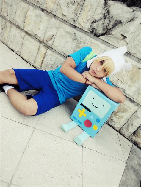 Finn and Bmo- Adventure Time Cosplay by andyblackstar on DeviantArt