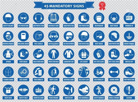 mandatory signs, construction health, safety sign used in industrial applications safety helmet ...