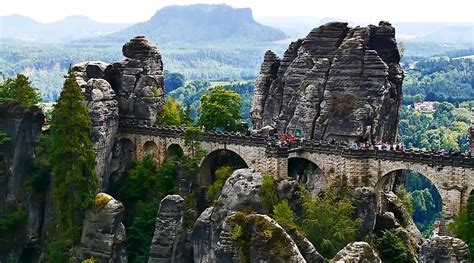 The Bastei Bridge, Saxon Switzerland (Germany) - One Of The Most Unique Landscapes In Germany ...