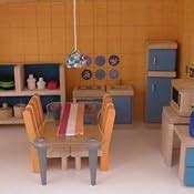 Amazon.com: Plan Toy Doll House Kitchen - Neo Style: Toys & Games