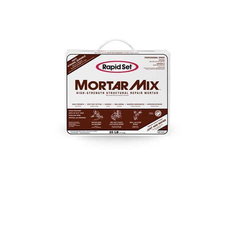 Rapid Set 25 lb. Mortar Mix 04020025 - The Home Depot