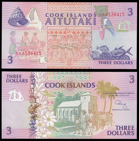 World Currency & Paper Money Collectors | Cook islands, Bank notes, Currency design