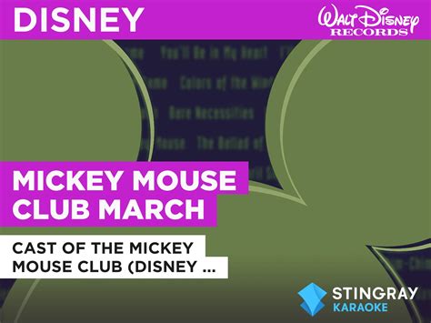 Prime Video: Mickey Mouse Club March in the Style of Cast of The Mickey ...