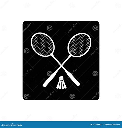 Badminton racket icon stock vector. Illustration of graphic - 282883127