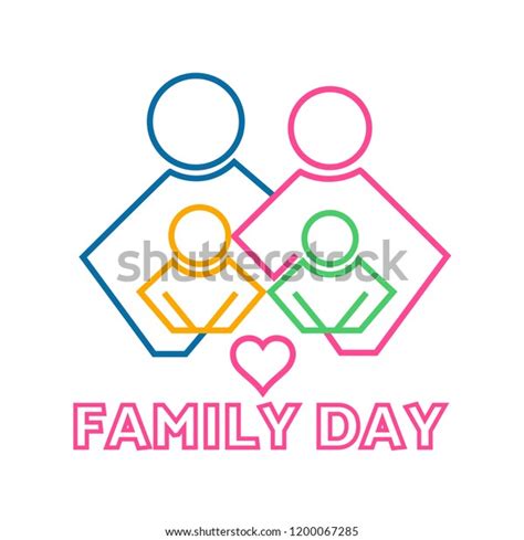 Family Day Logo Design Eps 10 Stock Vector (Royalty Free) 1200067285 ...