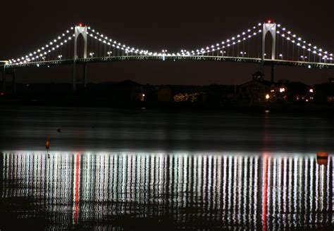 Artsy Butterfly: Newport Bridge At Night