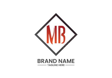 Corporate Logo Design With Mb Initial Letters Line Badge Logo Vector, Line, Badge, Logo PNG and ...