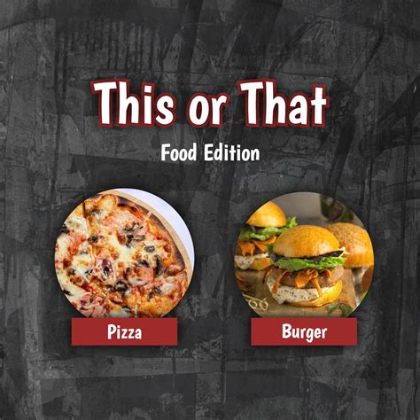 This or That Games Food Edition 20012331 Template