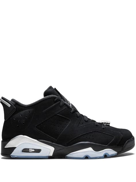 Jordan Retro 6 Low Grade School Black Metallic Silver White - School Walls