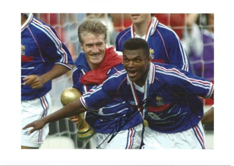 Marcel Desailly Signed 1998 France World Cup 8X12