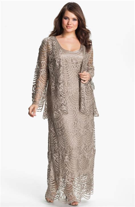 Soulmates Crochet Dress & Jacket (Plus Size) | Nordstrom | Mother of the bride plus size, Bride ...