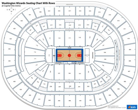 Capital One Arena Seating Chart With Seat Numbers | Elcho Table