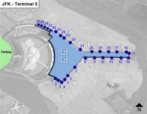 New York Kennedy Airport JFK Terminal 5 Map