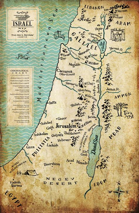 Drive Thru History Ancient Israel Map :: Behance