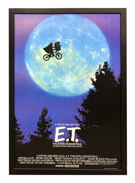 E.T Movie Poster (Black Frame) - Endearing Frame