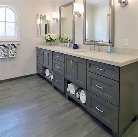 Grey Painted Bathroom Cabinets – Rispa