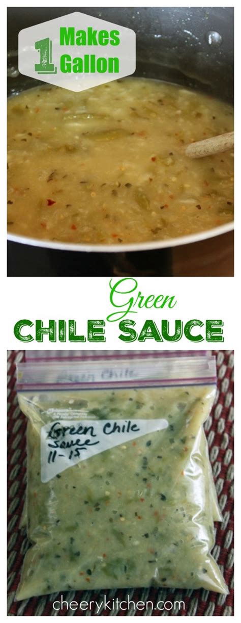 Favorite Green Chile Sauce - Cheery Kitchen