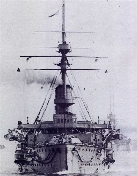 Canopus-class pre-Dreadnought battleship HMS Goliath in the summer of ...