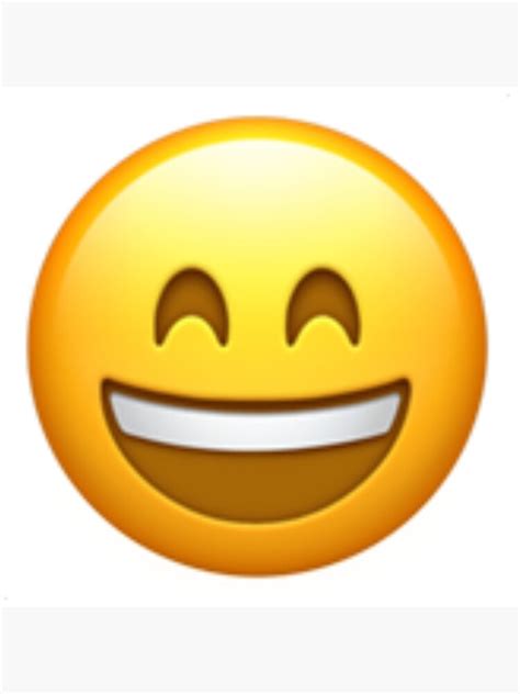 "Grinning Face With Squinting Eyes Emoji" Poster by Popular-Gifts | Redbubble