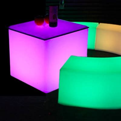 LED Cube Side Tables for rent| NY, NJ and Long Island | Glowing tables ...