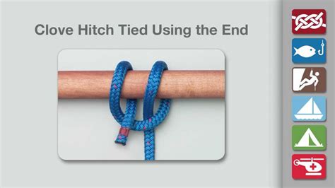 Clove Hitch (Rope End Method) | How to Tie a Clove Hitch (Rope End ...