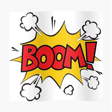 "COMIC BOOK: BOOM!" Poster by MDRMDRMDR | Redbubble