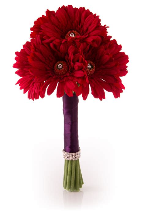 Red gerbera bouquet - Bouquet Wedding Flower