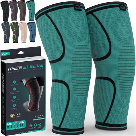 Amazon.com: MODVEL 2 Pack Knee Brace | Knee Compression Sleeve for Men & Women | Knee Support ...