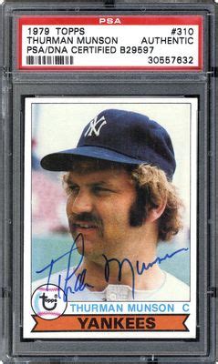 Thurman Munson | PSA AutographFacts℠