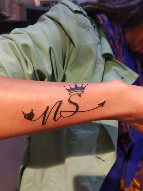 NS Name initial Tattoo | Name tattoos for girls, Henna tattoo designs ...