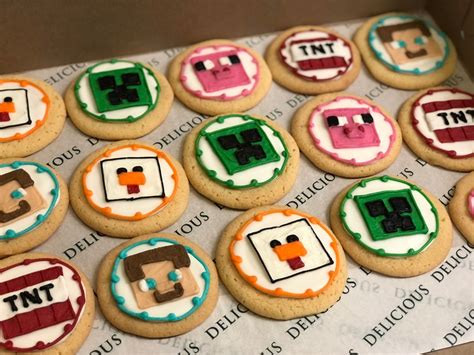 Minecraft cookies | Minecraft cookies, Cookies, Sugar cookie