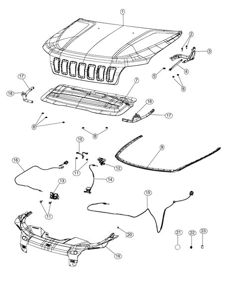 Jeep Cherokee Release. Hood latch. Related - 68290773AC | Jeep Parts Inc., Myrtle Beach SC