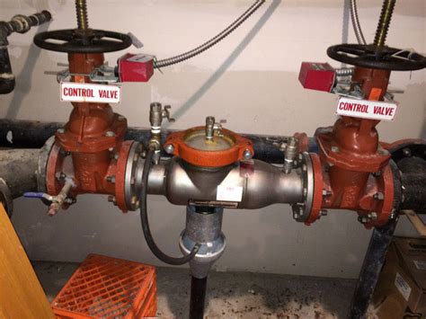 Backflow Preventer For Fire Sprinkler System