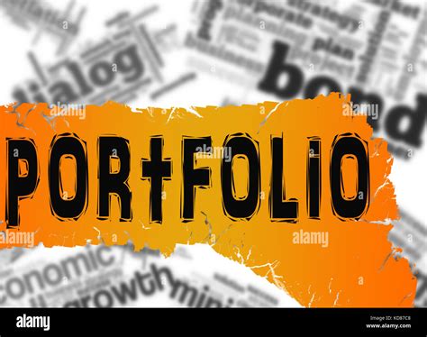 Word cloud with portfolio word image with hi-res rendered artwork that could be used for any ...