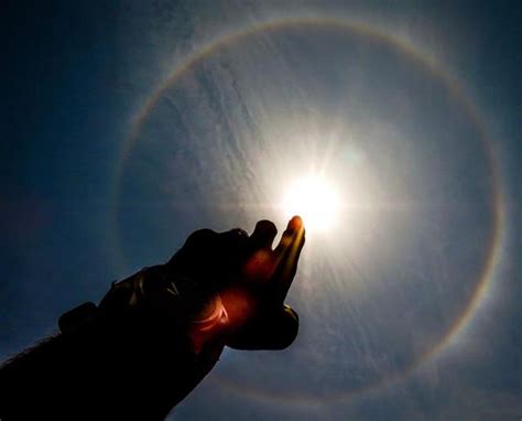 Rare Images Of Rainbow Ring Appeared Around The Sun In Kolkata