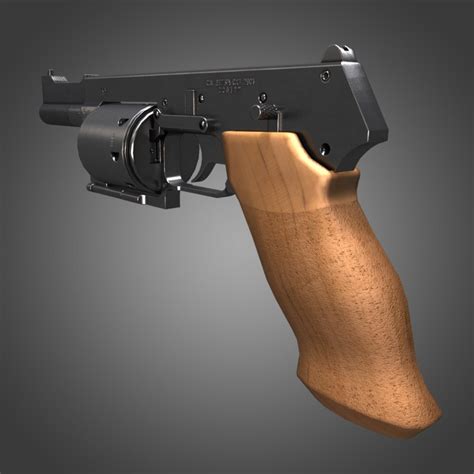 3d model mateba mtr-8 revolver