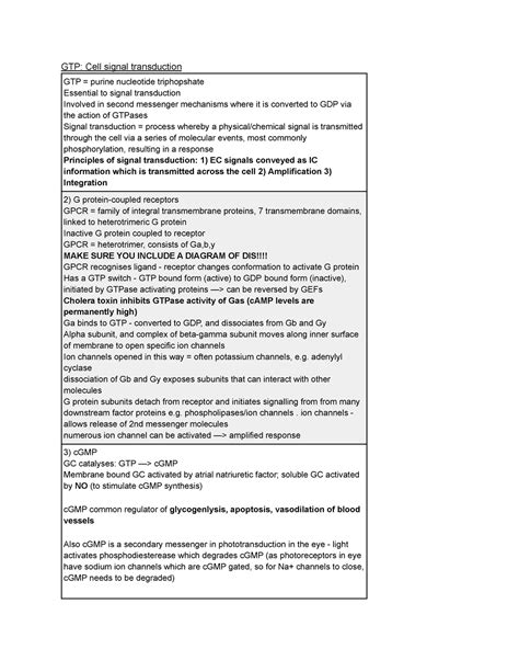 19 - GTP Cell signal transduction - GTP: Cell signal transduction GTP ...