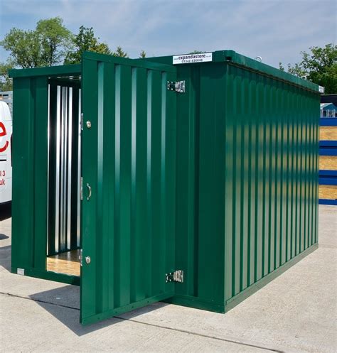 Flat Pack Shipping Containers 3m self assembly green | £1588.00 | Flat ...