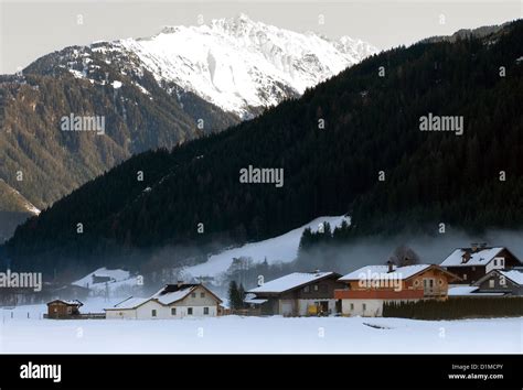 An Austrian Winter Scene Stock Photo - Alamy